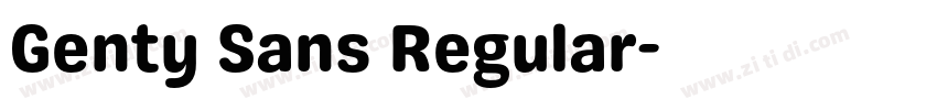 Genty Sans Regular字体转换